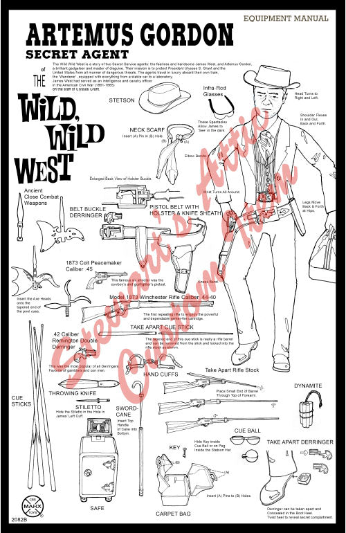 WWW - Artemus Gordon - Wild Wild West Fantasy Box (and Manual)
