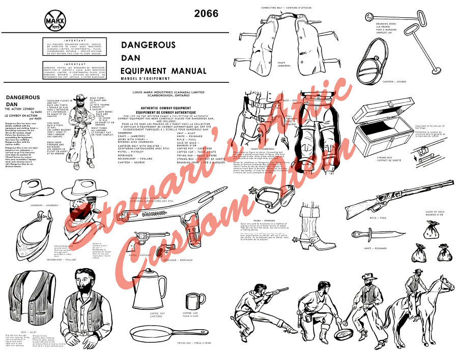Dangerous Dan - Canadian – Reproduction Manual