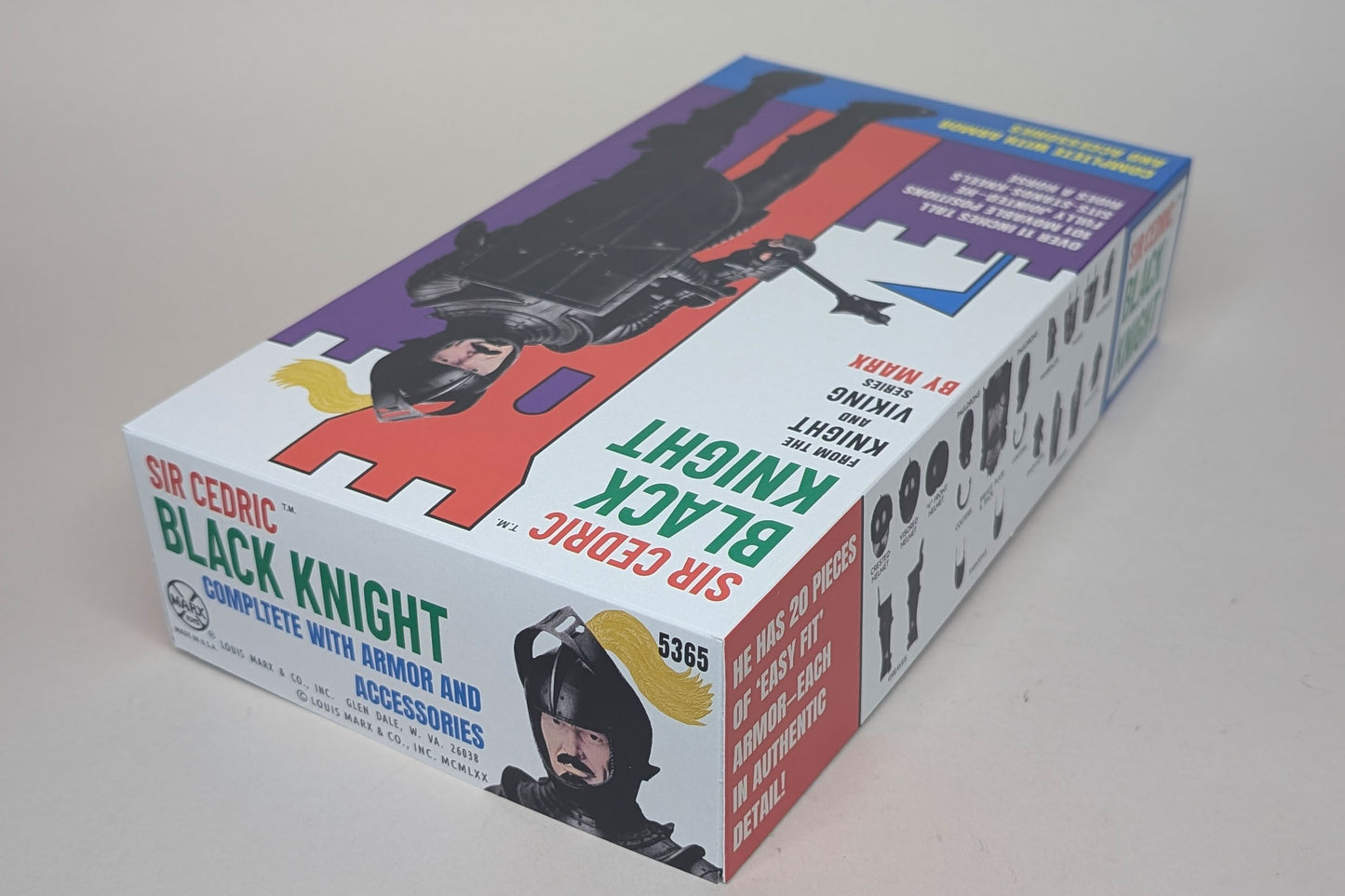 Knight – US Black Knight, Sir Cedric MOD Version Fantasy Box with Manual and Banner