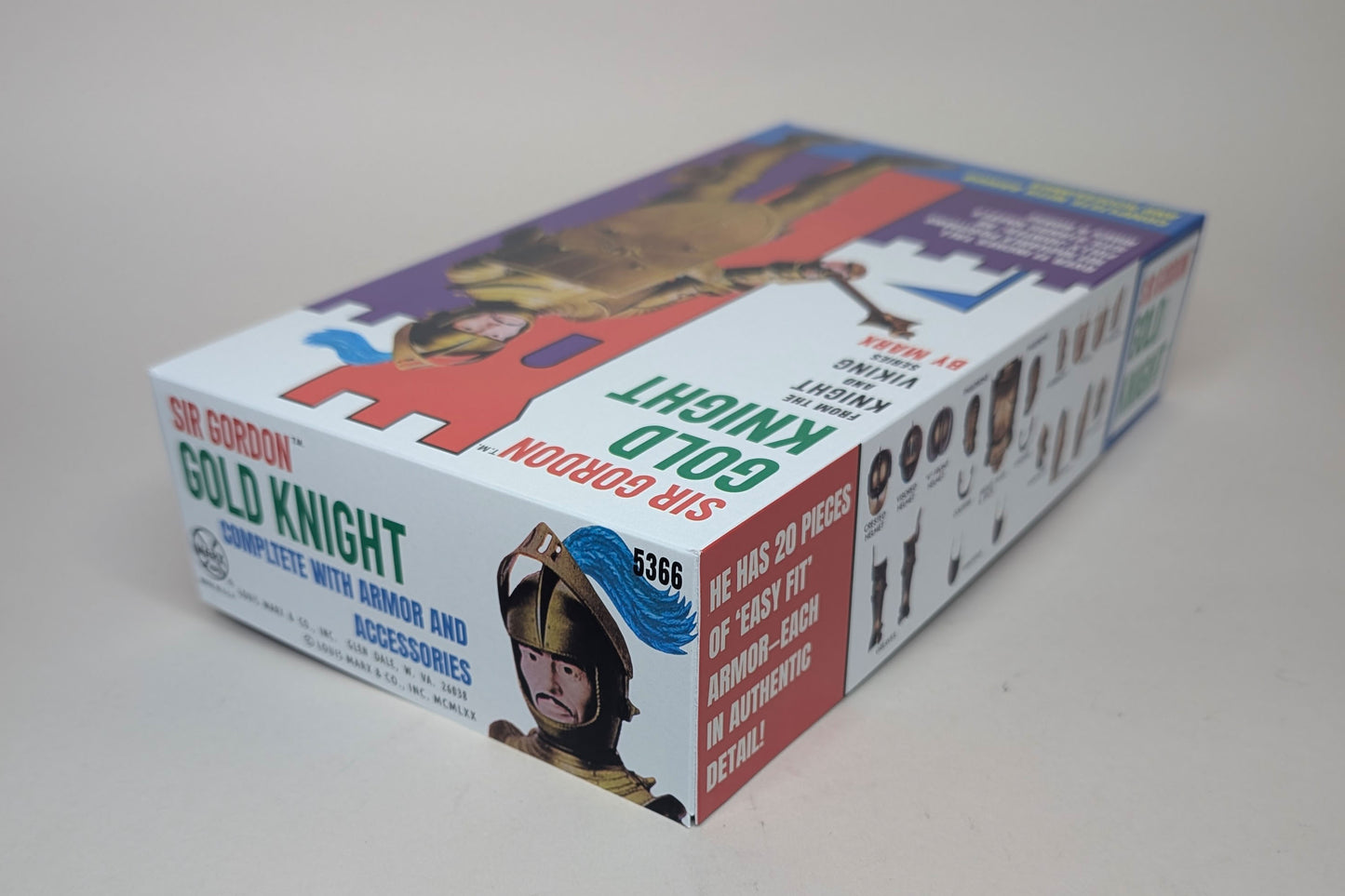 Knight – US Gold Knight, Sir Gordon MOD Version Reproduction Box with Manual and Banner