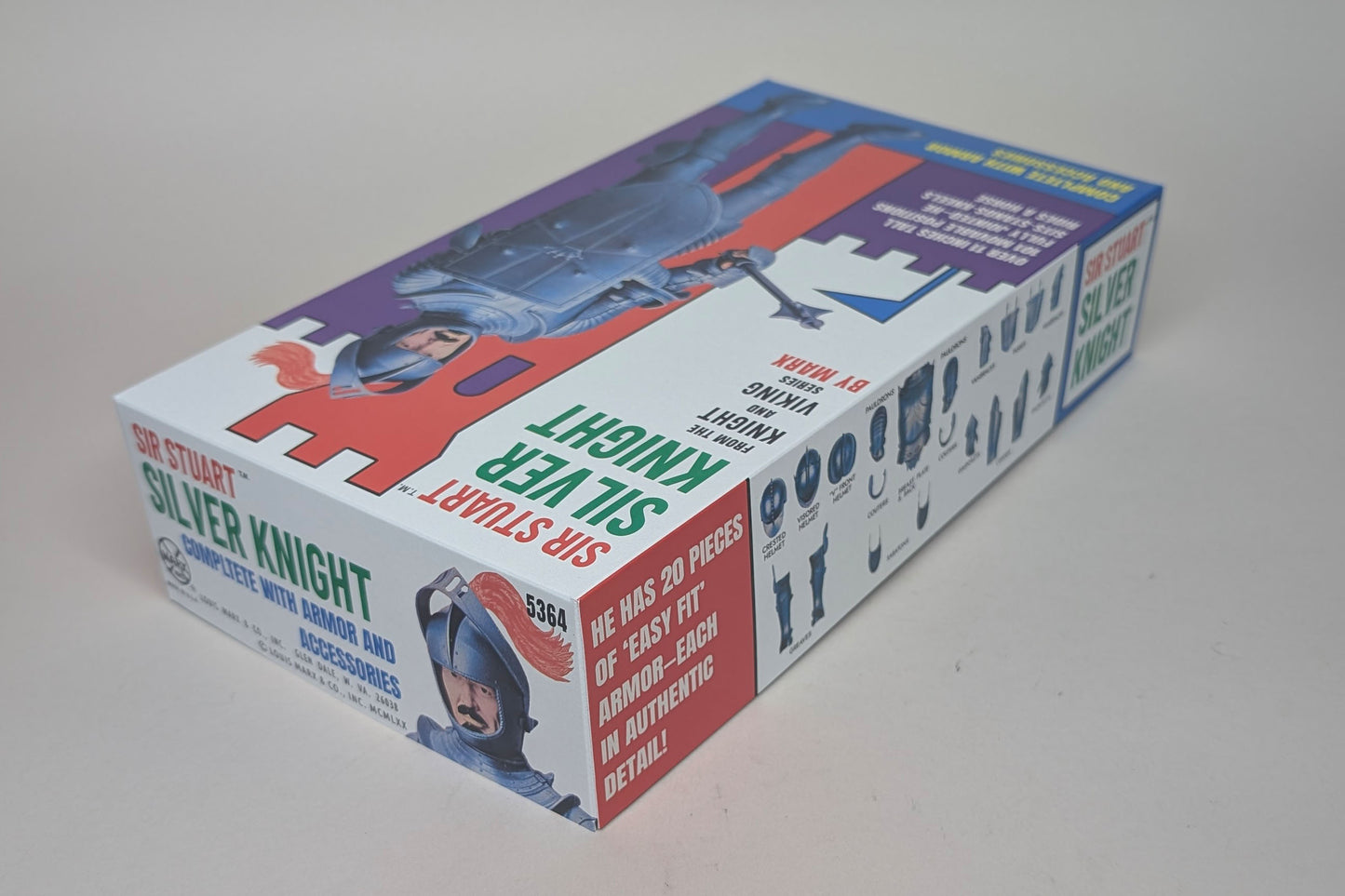 Knight – US Silver Knight, Sir Stuart MOD Version Reproduction Box with Manual and Banner