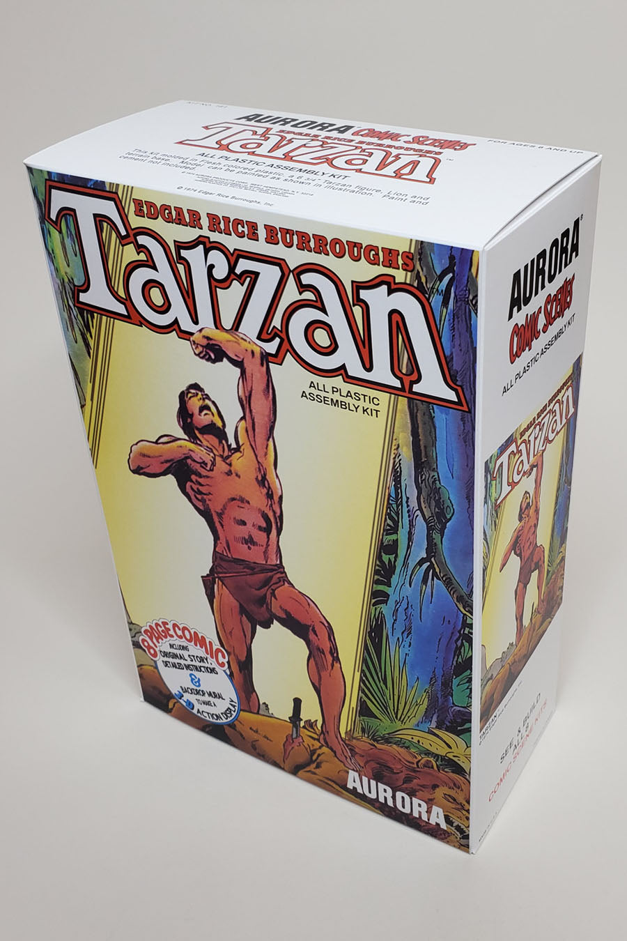 Aurora Tarzan Comic Scenes Model Reproduction Box