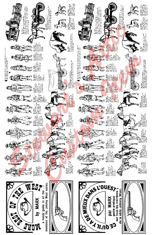 Canadian Johnny West - Reproduction Series Guide Insert