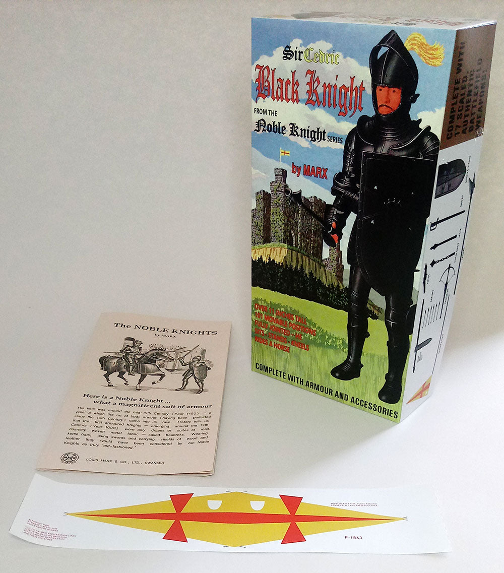 Knight – UK Black Knight, Sir Cedric Fantasy Box with Manual and Banner (Reddish/Gordon)
