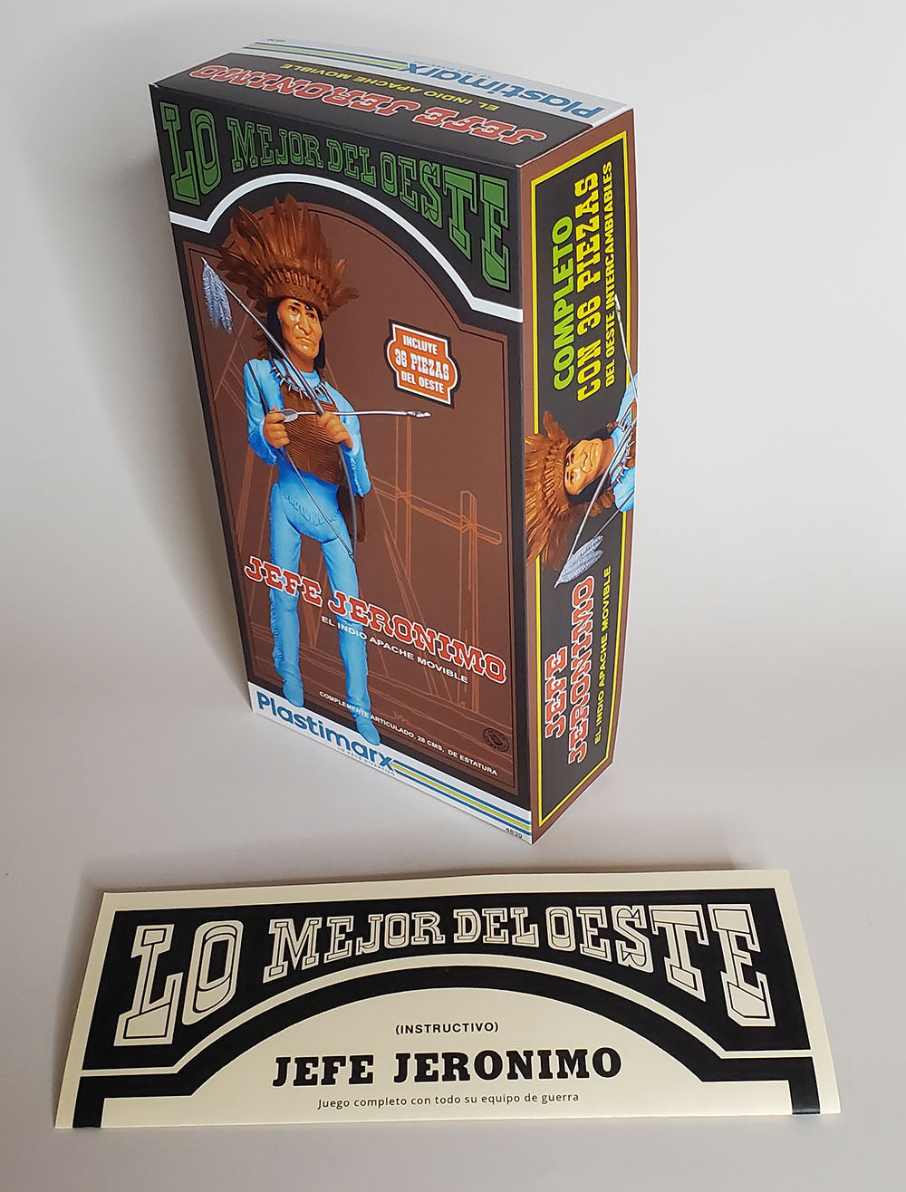Jefe Jeronimo (Geronimo) (Lt Blue) – Mexican - Lo Mejor Del Oeste – Fantasy Box and Manual