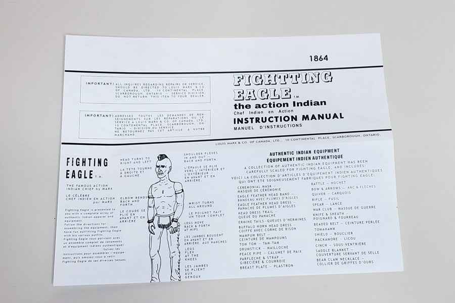 Canadian – Fighting Eagle - FAF - Reproduction / Fantasy 2 Part Box (and Manual)