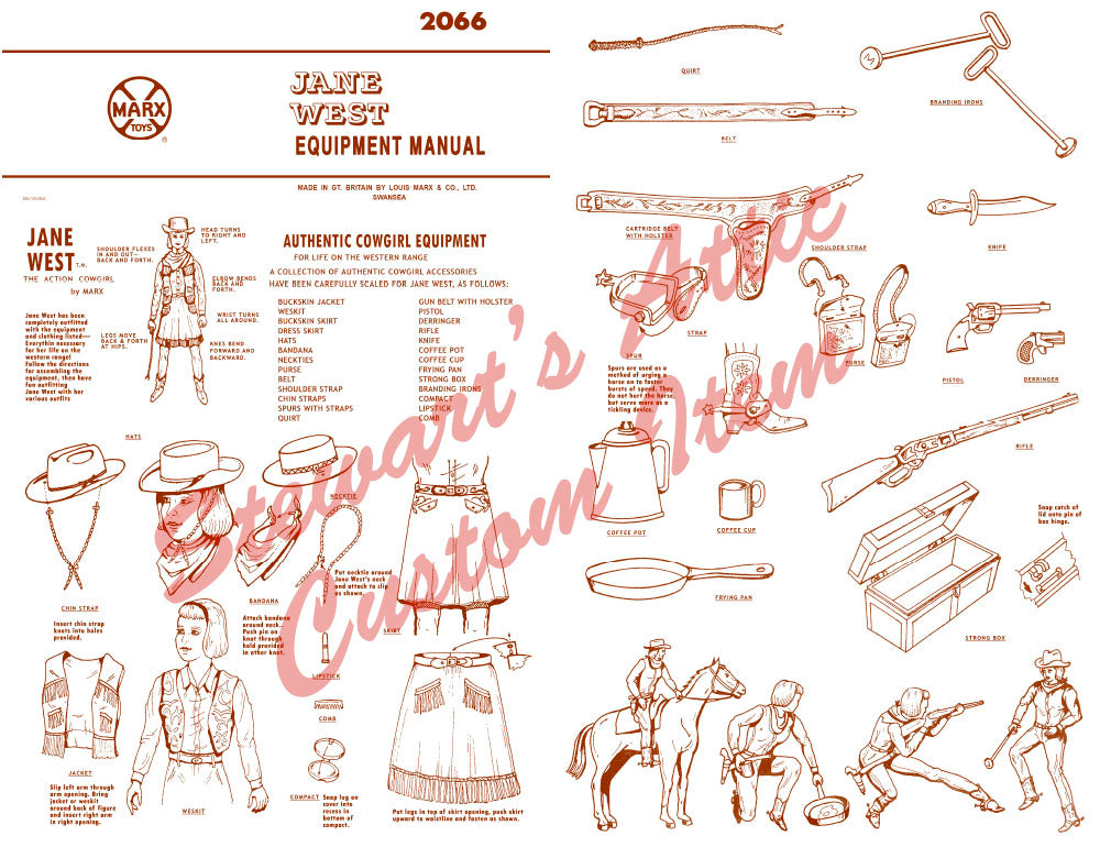 UK – Jane West – Wagon Train - Reproduction Box (and Manual)