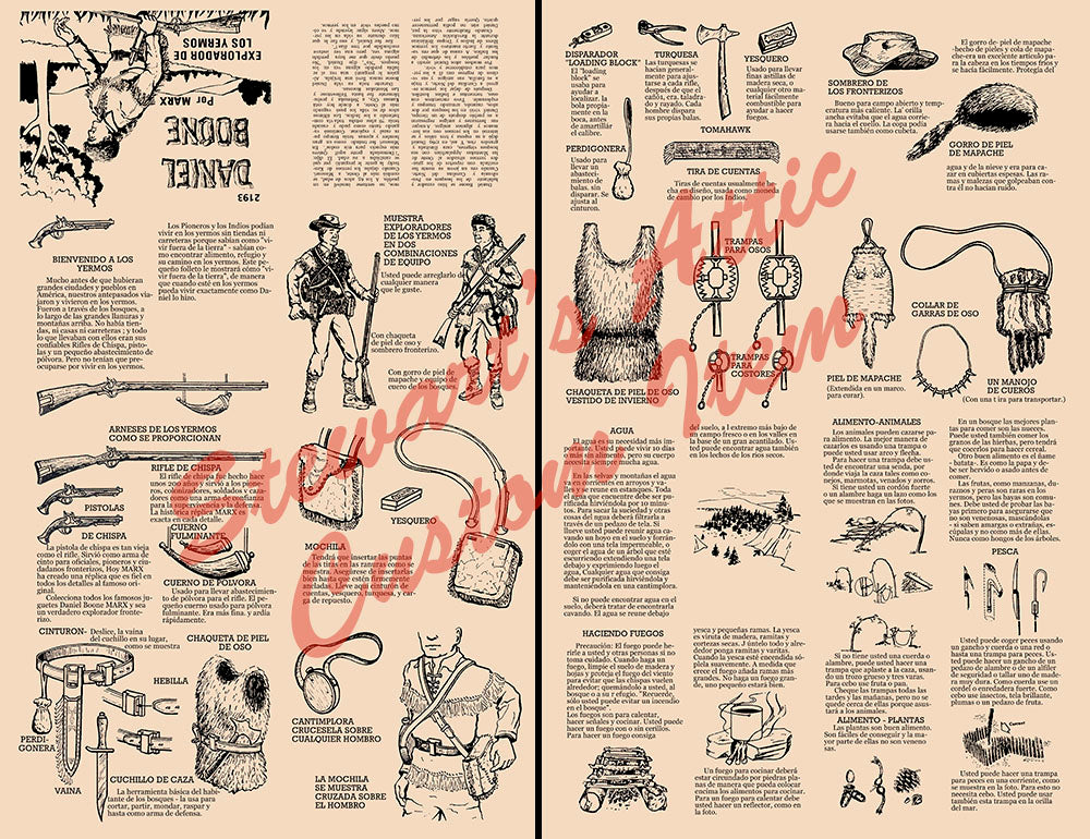 Daniel Boone - Mexican - Reproduction Equipment Manual