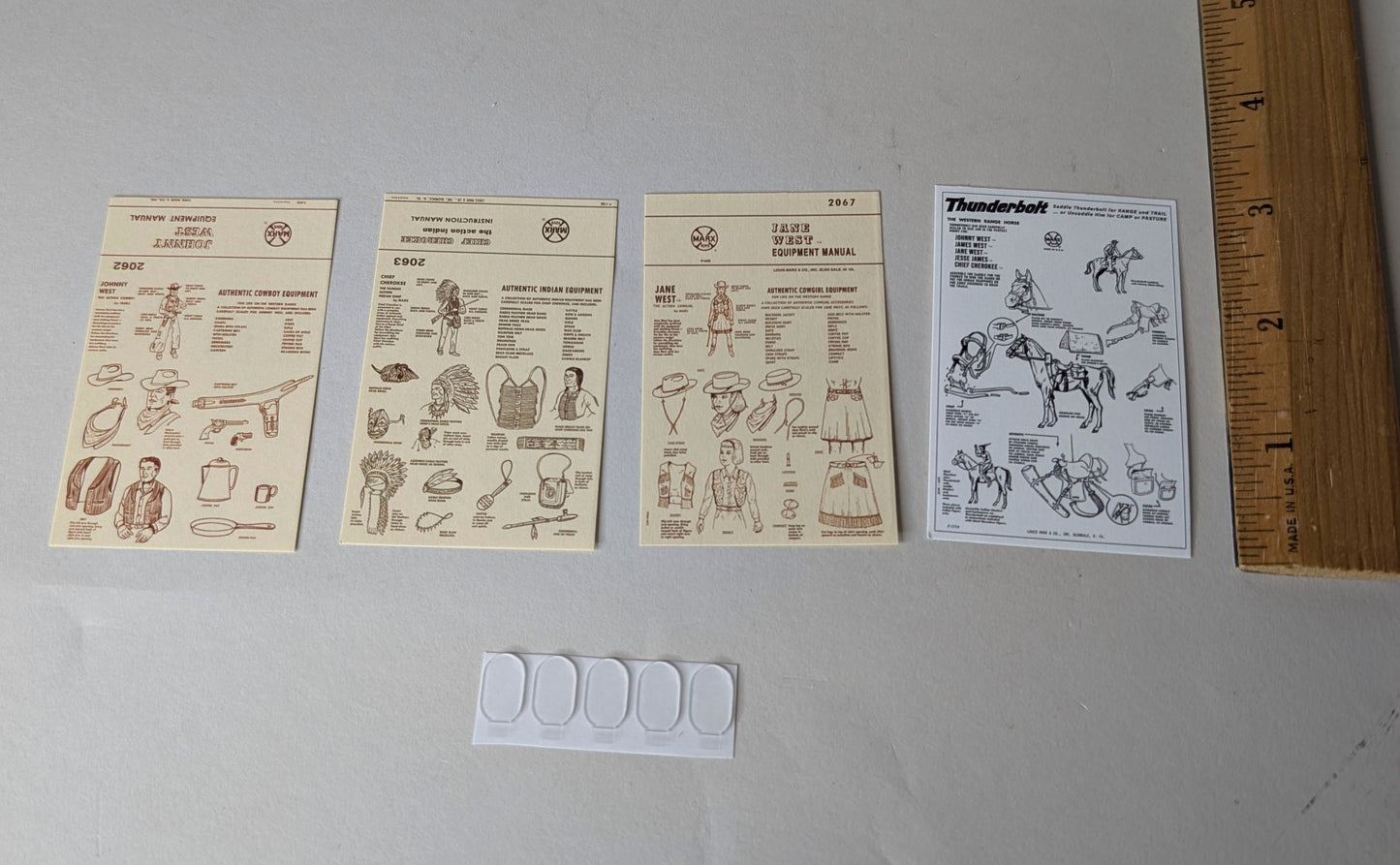 1965 Original Johnny West Mini Figure Set