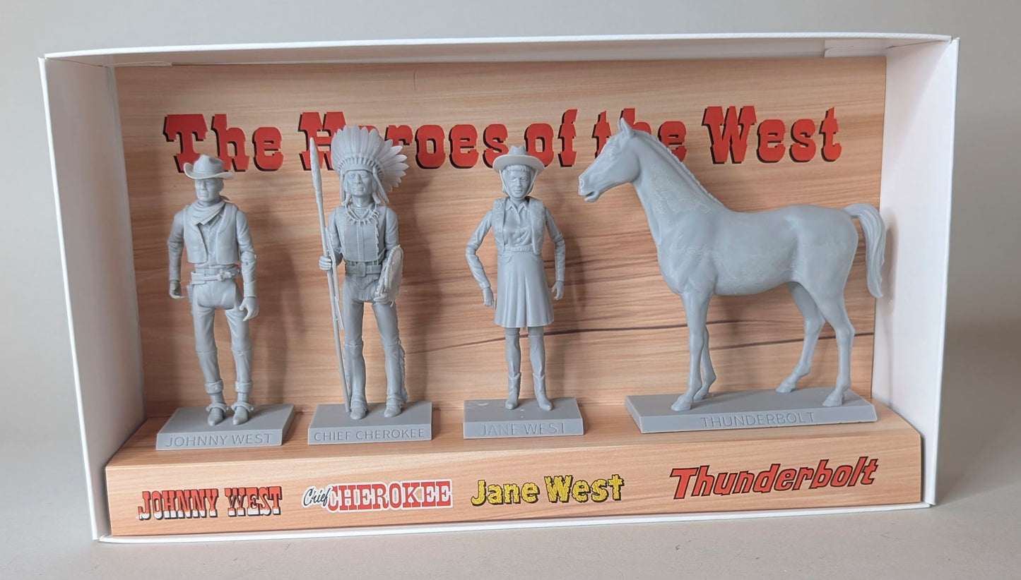 1965 Original Johnny West Mini Figure Set
