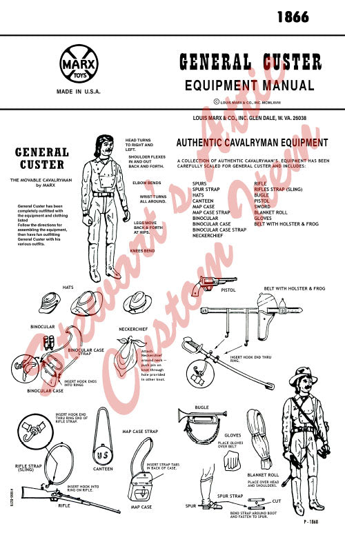US Gen Custer - FAF – Reproduction Box (and Manual)