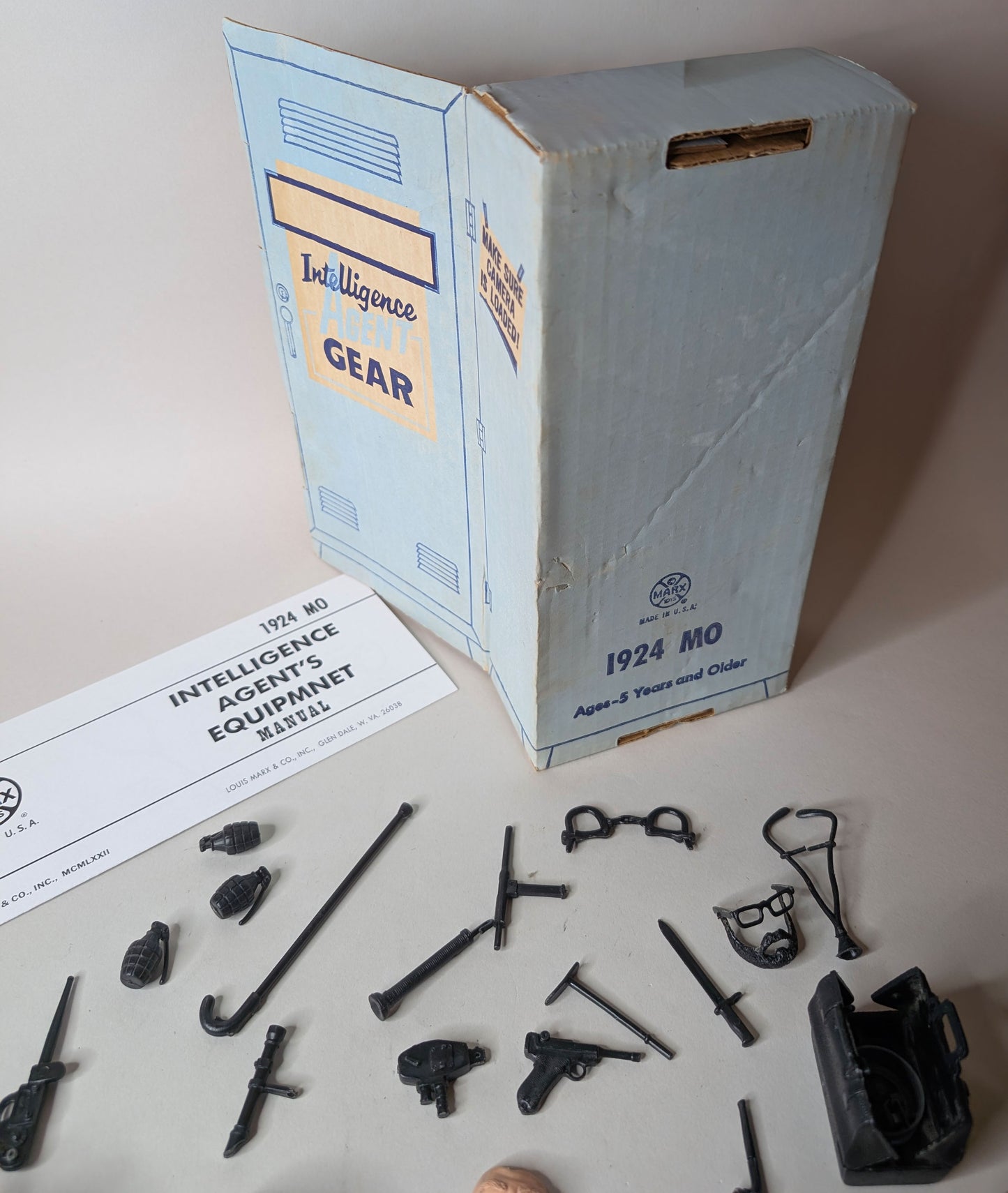 Mike Hazard - Boxed - Intelligence Agent Gear Cardboard Wall Locker