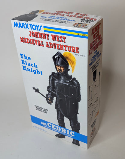 Knight – US Black Knight, Sir Cedric JWA Medieval Adventure Version Fantasy Box with Manual and Banner