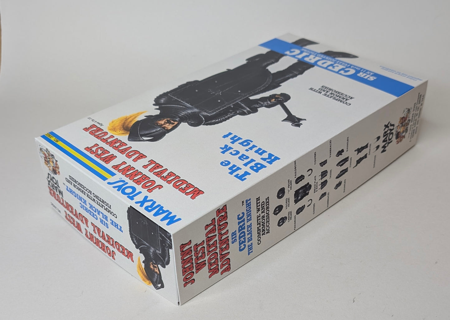 Knight – US Black Knight, Sir Cedric JWA Medieval Adventure Version Fantasy Box with Manual and Banner