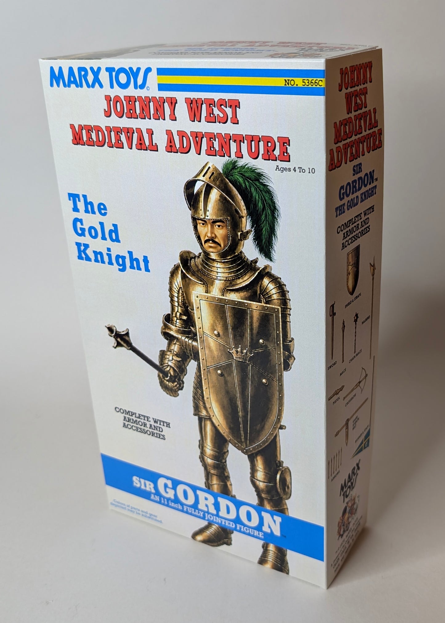 Knight – US Gold Knight, Sir Gordon JWA Medieval Adventure Version Fantasy Box with Manual and Banner