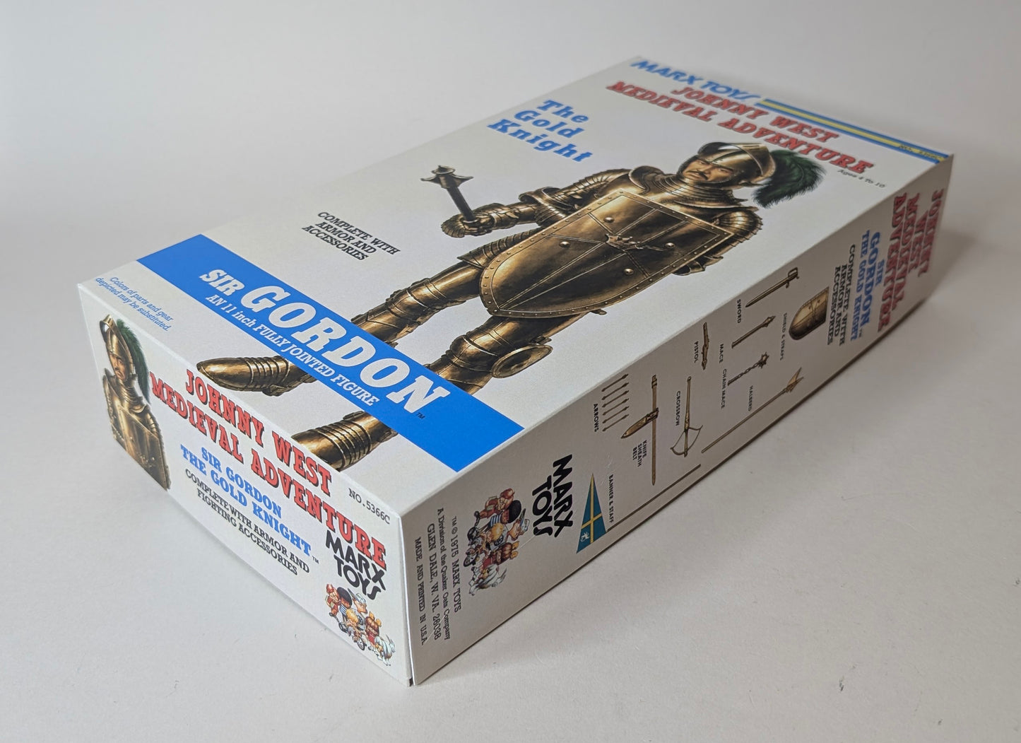 Knight – US Gold Knight, Sir Gordon JWA Medieval Adventure Version Fantasy Box with Manual and Banner