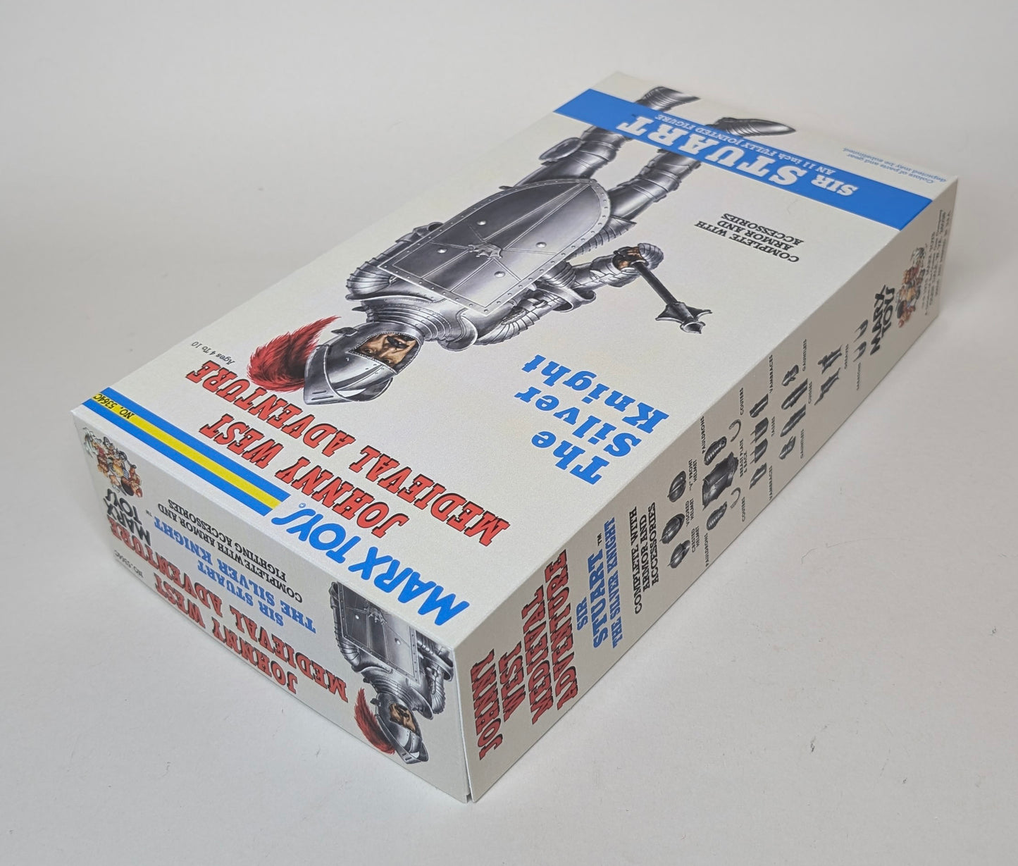Knight – US Silver Knight, Sir Stuart JWA Medieval Adventure Version Fantasy Box with Manual and Banner