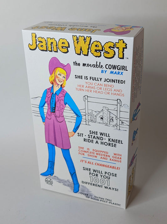 Jane West – The Movable Cowgirl - Purple Accessories - Fantasy Box (and Manual)