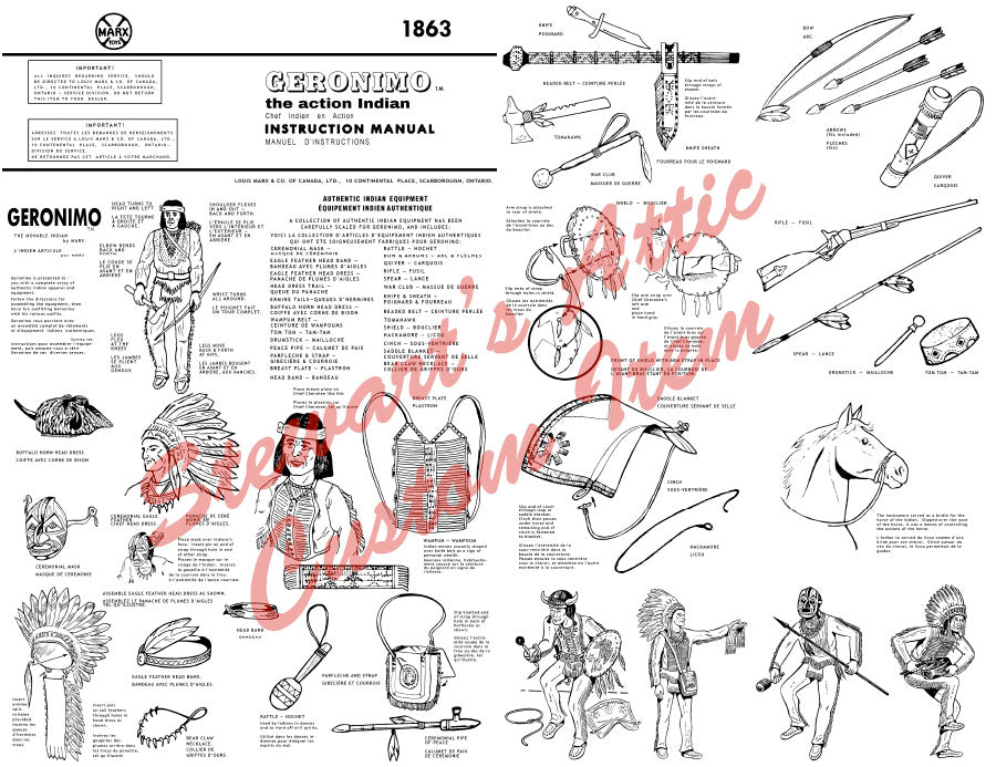 Canadian Geronimo – FAF – in Mod Colours - Green Body Fantasy Box (and Manual)