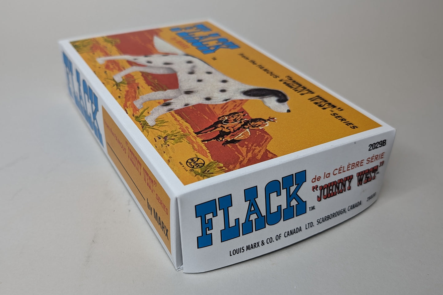 Johnny West - FLACK - Dog - Canadian Reproduction Box