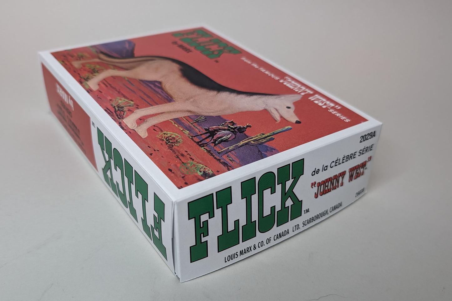 Johnny West - FLICK - Dog - Canadian Reproduction Box