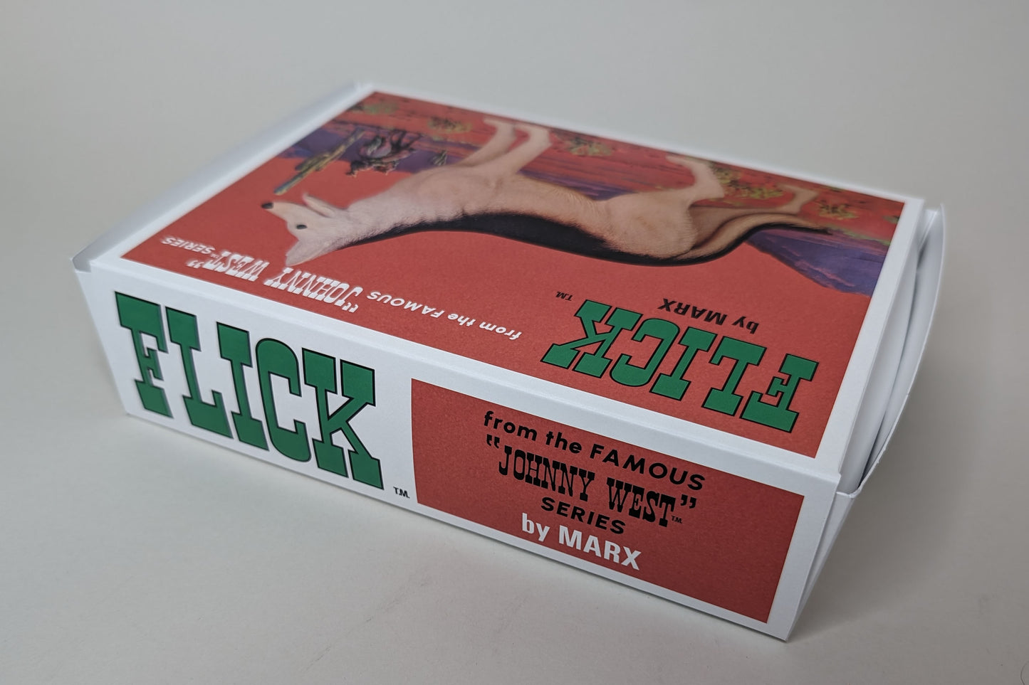 Johnny West - FLICK - Dog - Canadian Reproduction Box