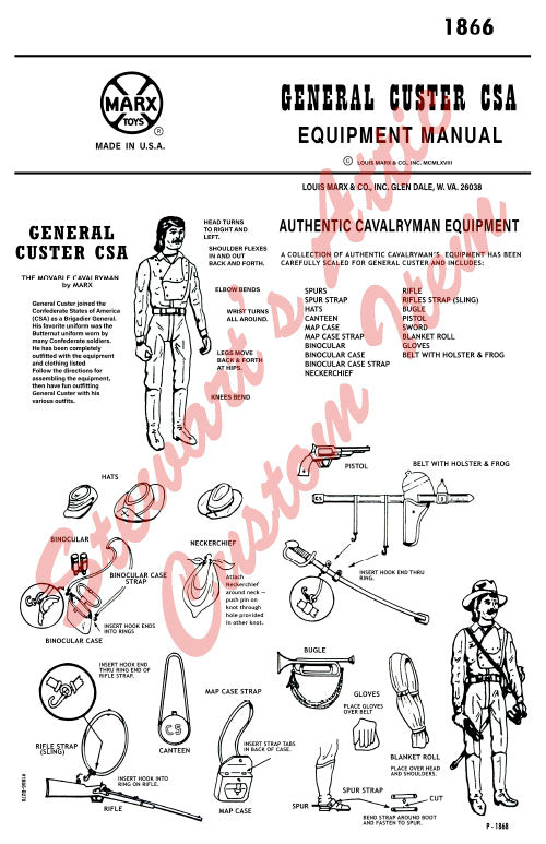 General Custer - CSA - Fantasy Equipment Manual – Stewart's Attic