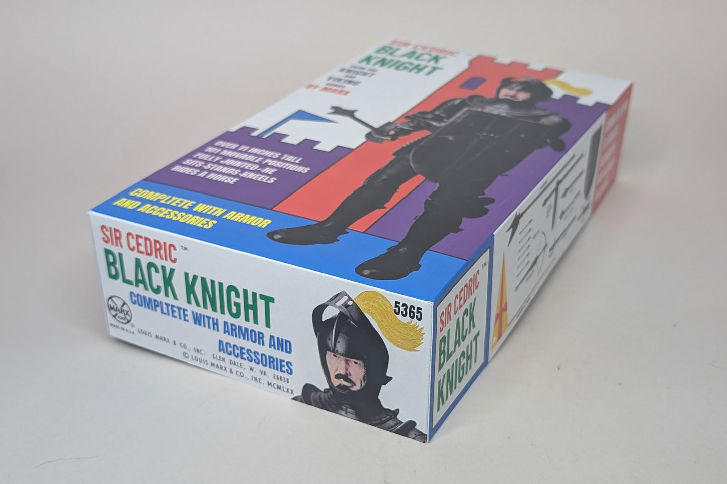 Knight – US Black Knight, Sir Cedric MOD Version Fantasy Box with Manual and Banner