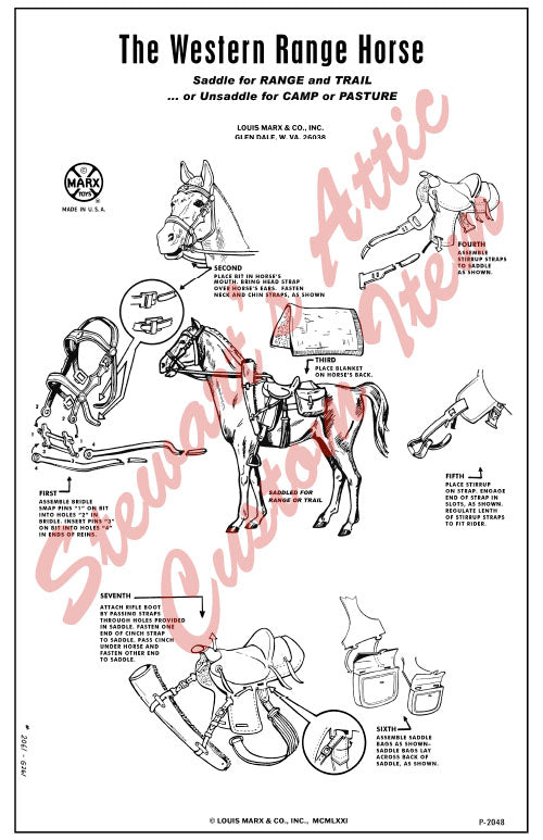 Western Range Horse - US - Reproduction Equipment Manual