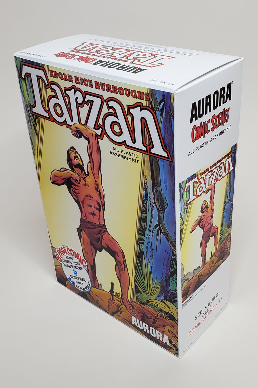 Aurora Tarzan Comic Scenes Model Reproduction Box