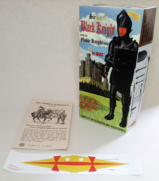 Knight – UK Black Knight, Sir Cedric Fantasy Box  with Manual and Banner (Reddish/Gordon)