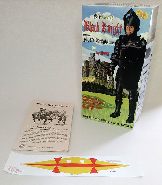 Knight – UK Black Knight, Sir Cedric Fantasy Box with Manual and Banner (Caucasian/Gordon)