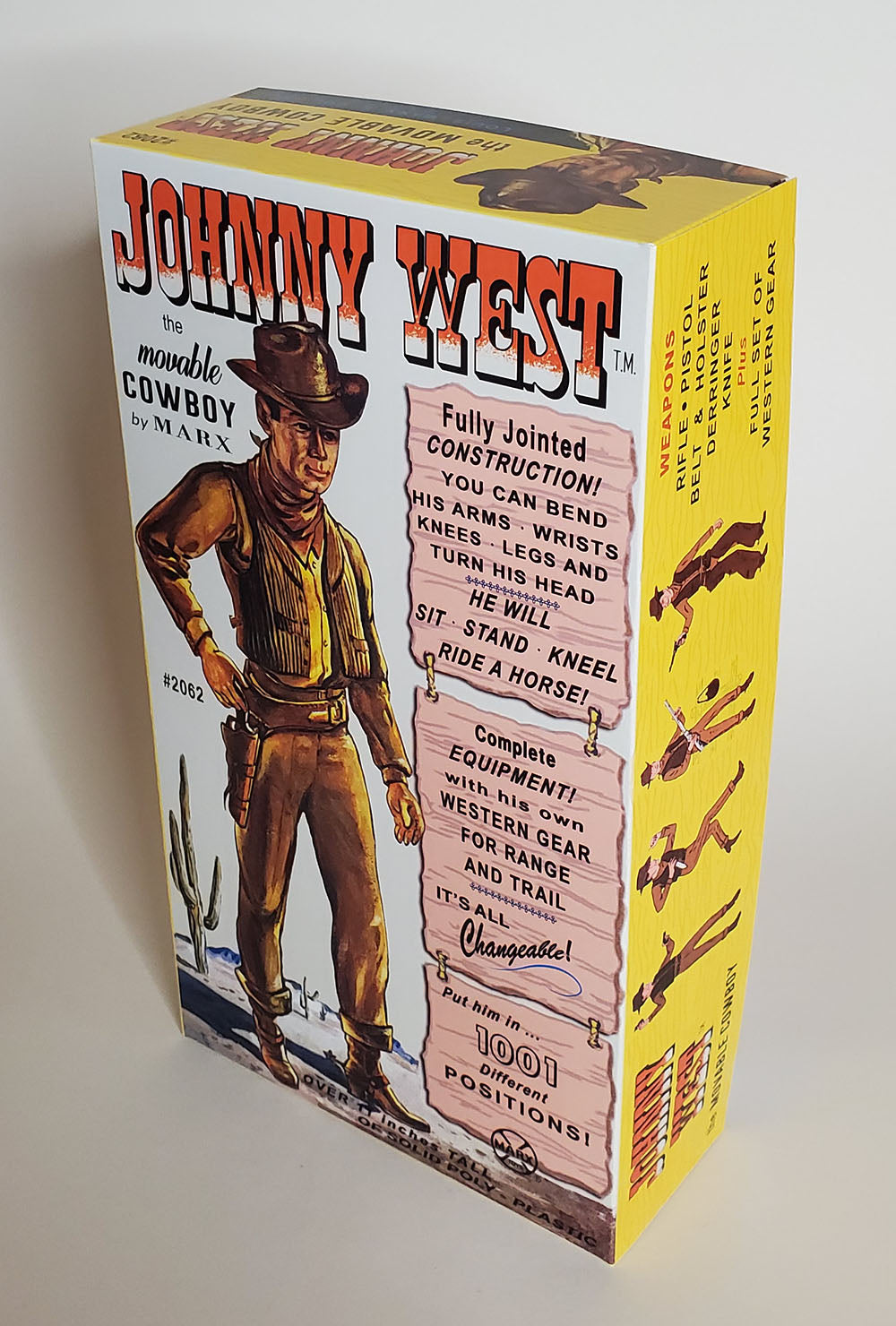 Johnny West – The Movable Cowboy - 2nd Edition - Reproduction Box (and Manual)