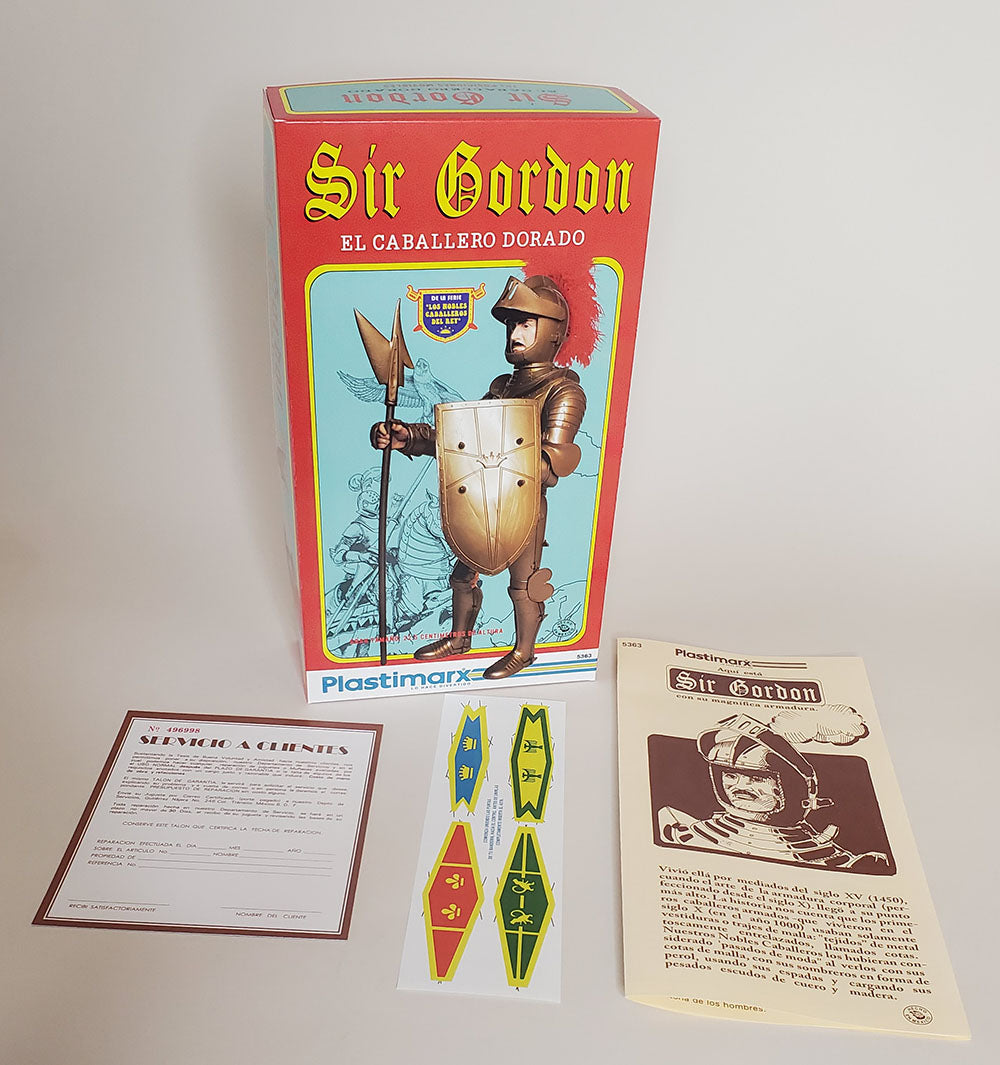 Sir Gordon – Plastimarx – Gold Knight – Reproduction Box and Paperwork ...