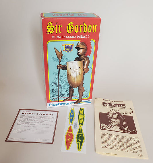 Sir Gordon – Plastimarx – Gold Knight – Reproduction Box and Paperwork