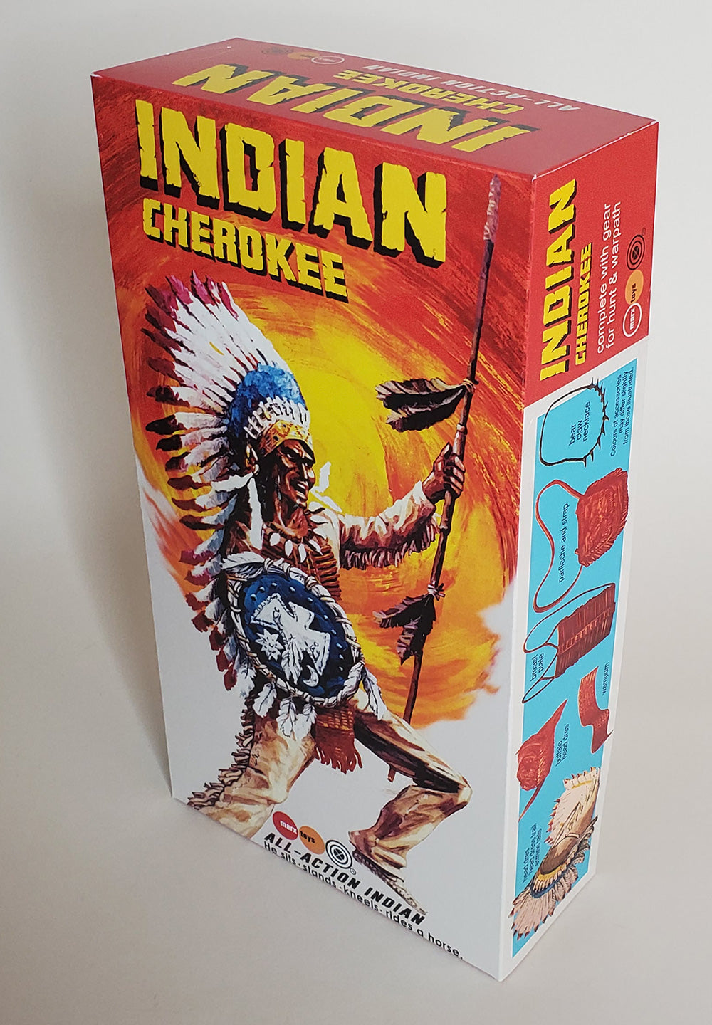 UK Indian Cherokee – Sunburst – Reproduction / Fantasy Box (and Manual)