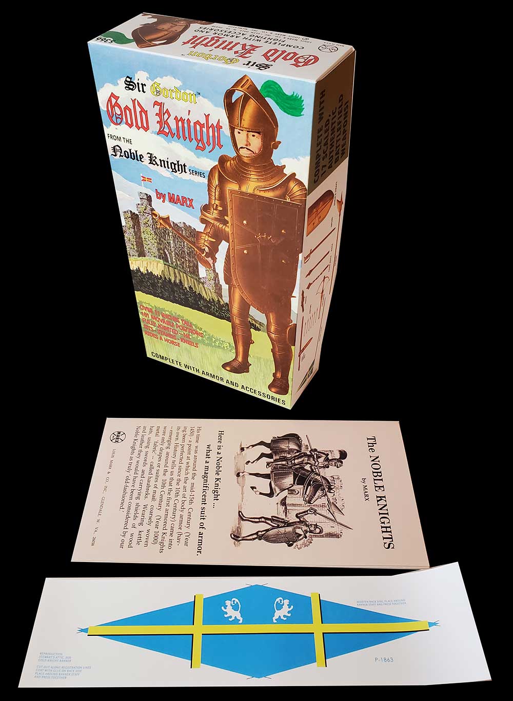 Knight – US Gold Knight, Sir Gordon Reproduction Box with Manual and B ...