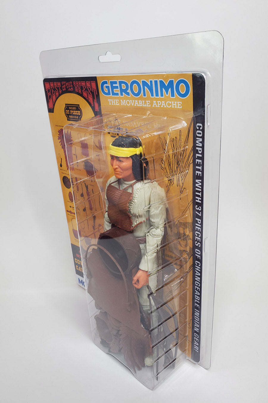 Vintage Geronimo and Accessories in custom Clamshell Packaging