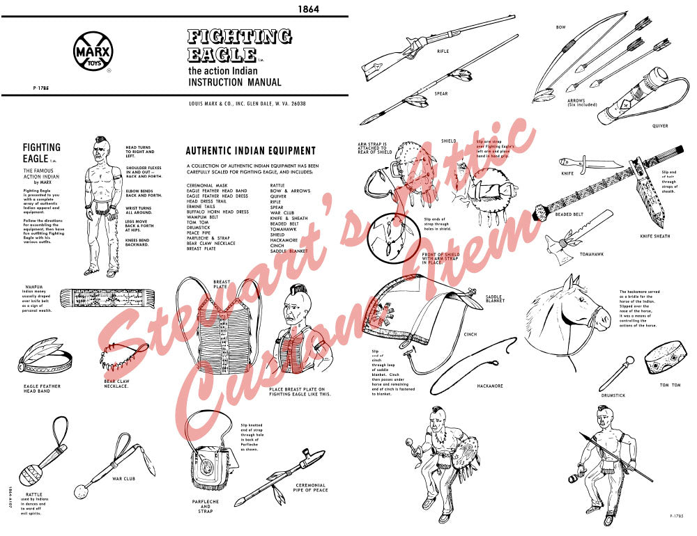 Fort Apache Fighters - FAF - Fighting Eagle - Reproduction Box (and Manual)