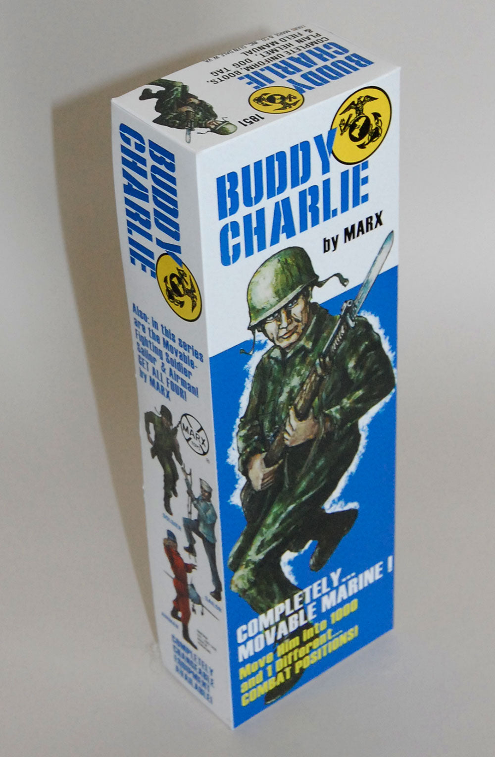 Buddy Charlie - By Marx - Marine Reproduction Box (and Manual)