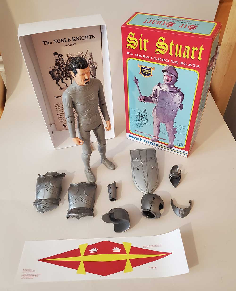 Sir Stuart - The Silver Knight - with Reproduction Plastimarx Box (SA Stock # 40)