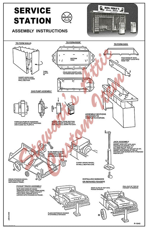 Service Station - Reproduction Assembly Instructions