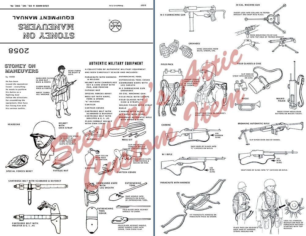 Stoney On Maneuvers - Reproduction Equipment Manual