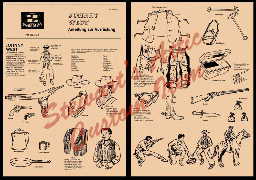 Johnny West - German Johnny West - Viebroflex Reproduction Box (and Manual)