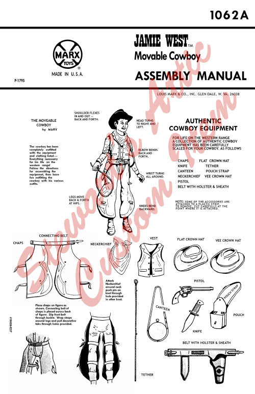 Jamie West - Original - Reproduction Equipment Manual - Black