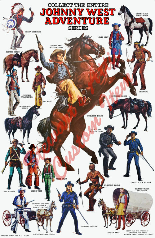 Johnny West Adventure Series Poster - Reproduction