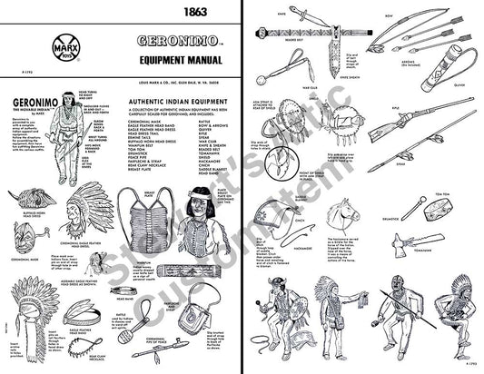 Geronimo - FAF Style - Reproduction Equipment Manual - Black