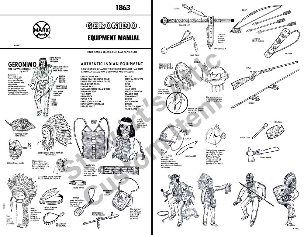 Fort Apache Fighters - FAF - Geronimo - Reproduction Box (and Manual)