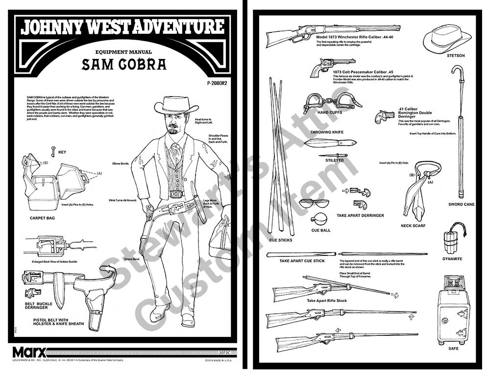 Sam Cobra - JWA - Non Quickdraw - Reproduction Equipment Manual