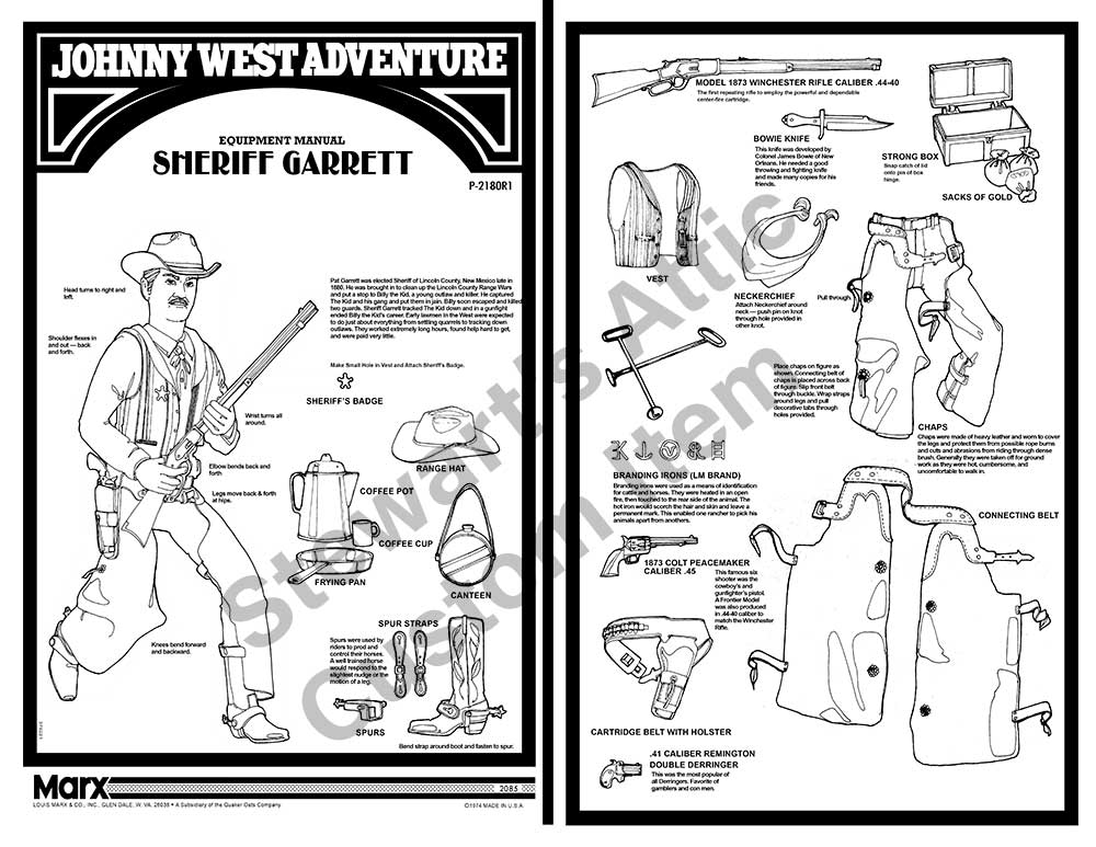 Sheriff Garrett - JWA - Non Quickdraw - Reproduction Equipment Manual ...